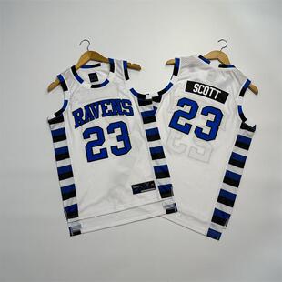 夏季新品23号球衣男士圆领大网眼背心前后贴布绣LOGO大码无袖坎肩