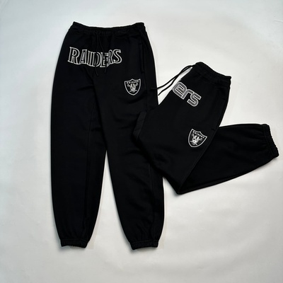 美国NFL突袭者加绒刺绣休闲卫裤