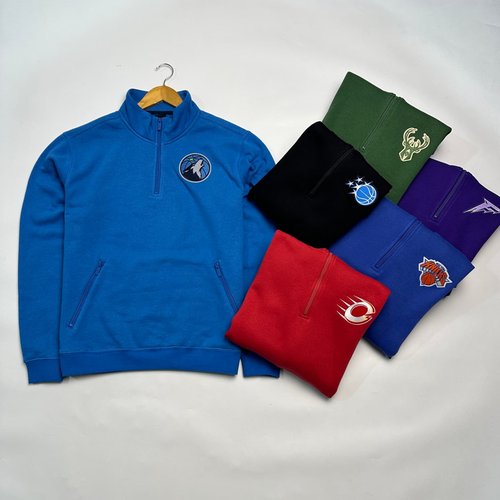 STADIUM篮球和MLS男士半拉链卫衣