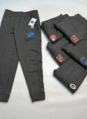 春秋好裤 原单GIII版美国橄榄球男士加绒卫裤 胶印印花束口小脚裤