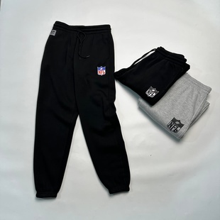 新品 胶印LOGO卫裤 北美橄榄球联盟款 束口小脚长裤 男士 外贸尾货秋季