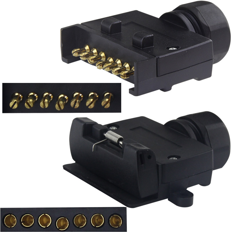 澳大利亚巴布亚新几内亚所罗门群岛瓦努阿图拖车电源7芯插头插座