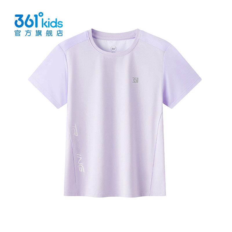 361童装女童短袖T恤针织衫速干透气2026夏季新款弹性儿童上衣