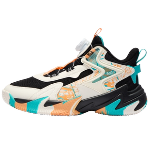 361童鞋男童高帮篮球鞋2025夏秋季网面透气耐磨训练儿童运动鞋子