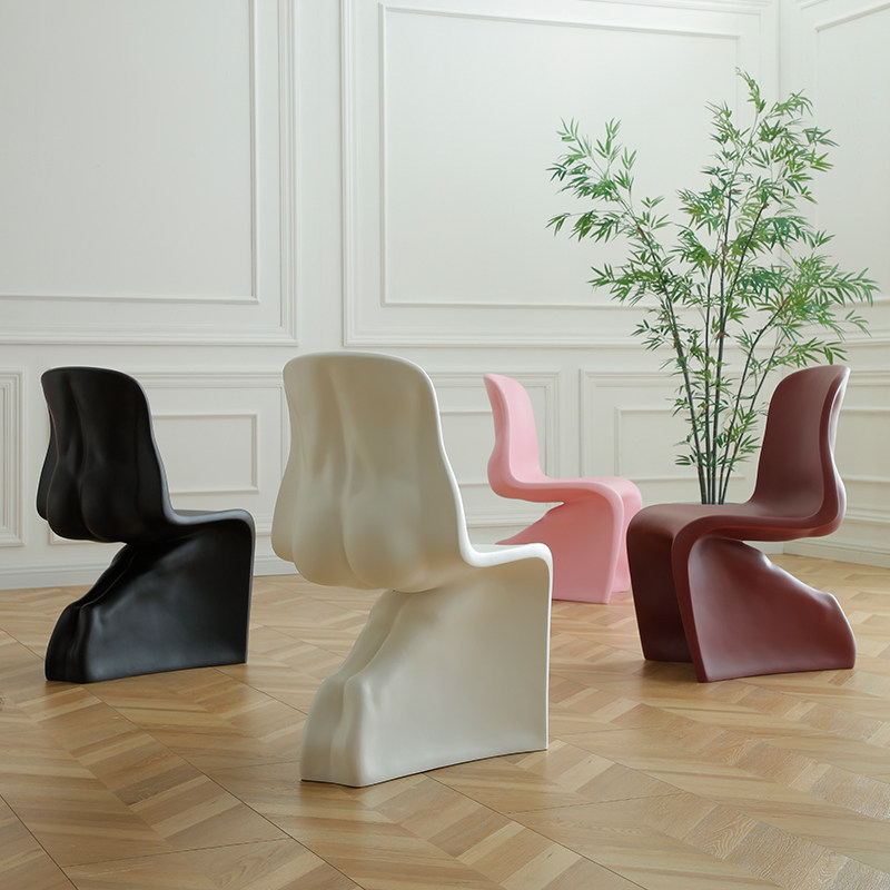 法式中古创意简约屁股餐椅洽谈书桌椅子网红设计师靠背潘通美人椅,住宅家具,椅子,淘宝优惠券,粉丝福利购,淘宝优惠卷