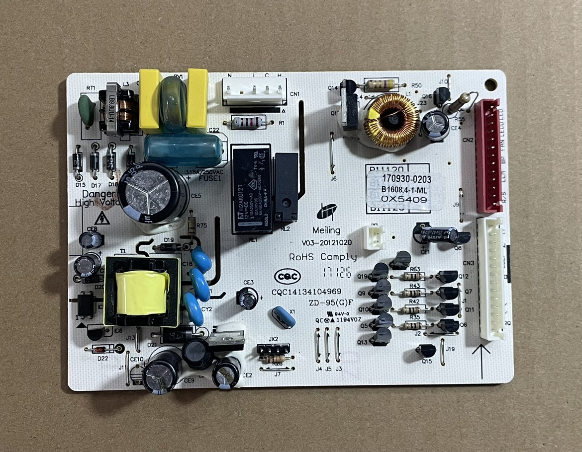 适用美菱冰箱控制板电脑板B1608.4-1 BCD-221WE3C电源板主板配件