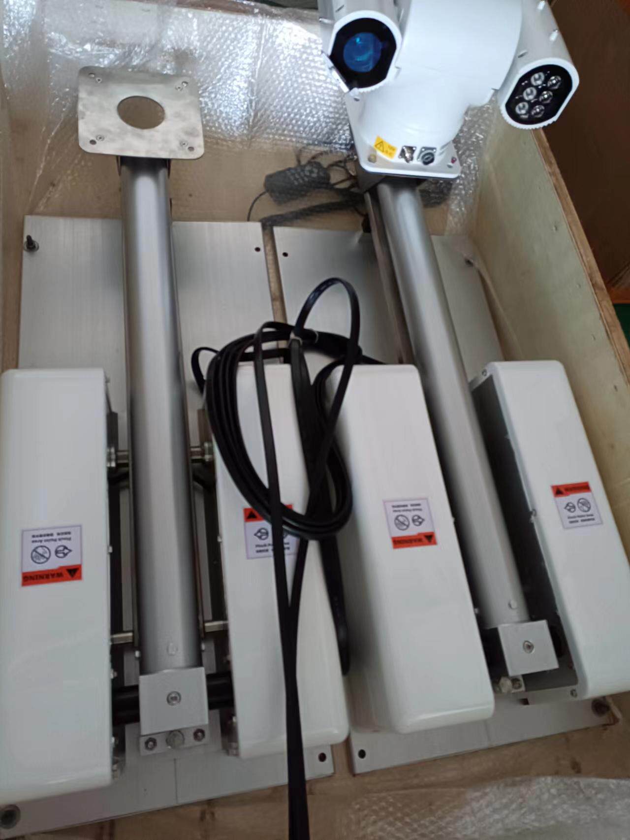 车载升降杆倒伏杆高度1米pelco协议配有线无线控制器操作方便