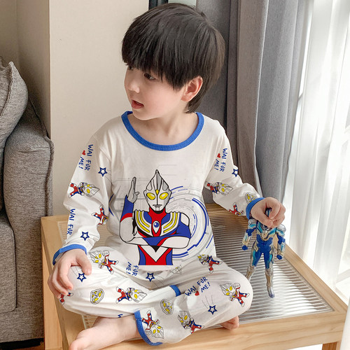 儿童睡衣2026新款夏季薄款男孩
