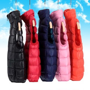 儿童马甲秋冬外穿男女童羽绒棉坎肩保暖背心大童马夹加厚校服神器