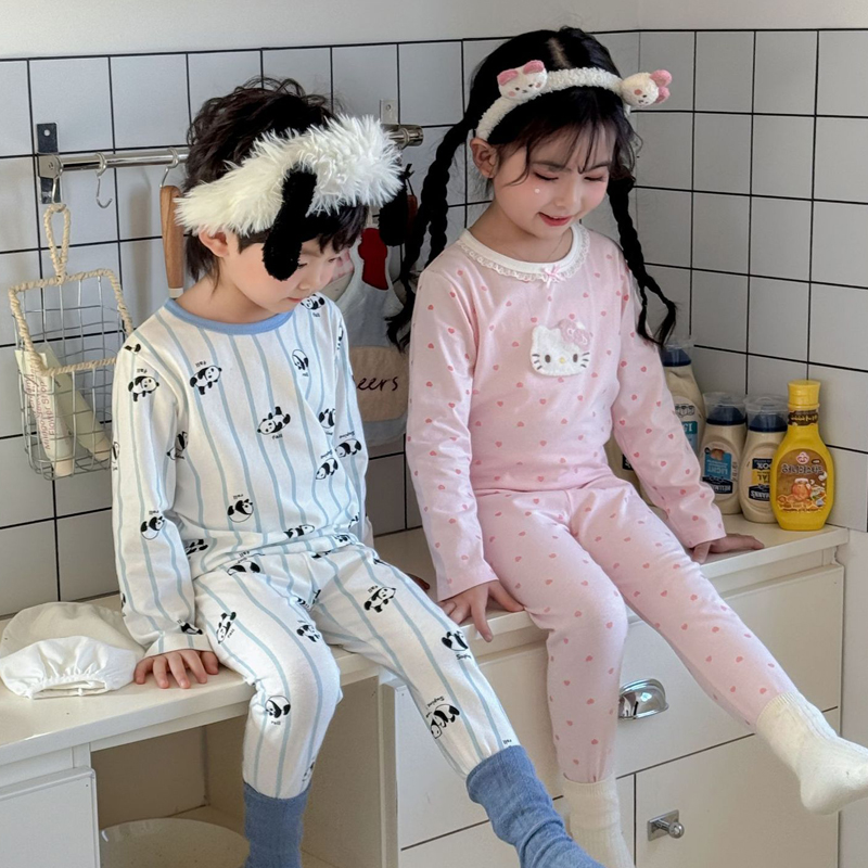 儿童睡衣男童纯棉春秋款家居服