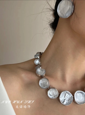 美诺婚饰甜酷夸张项链耳环颈链