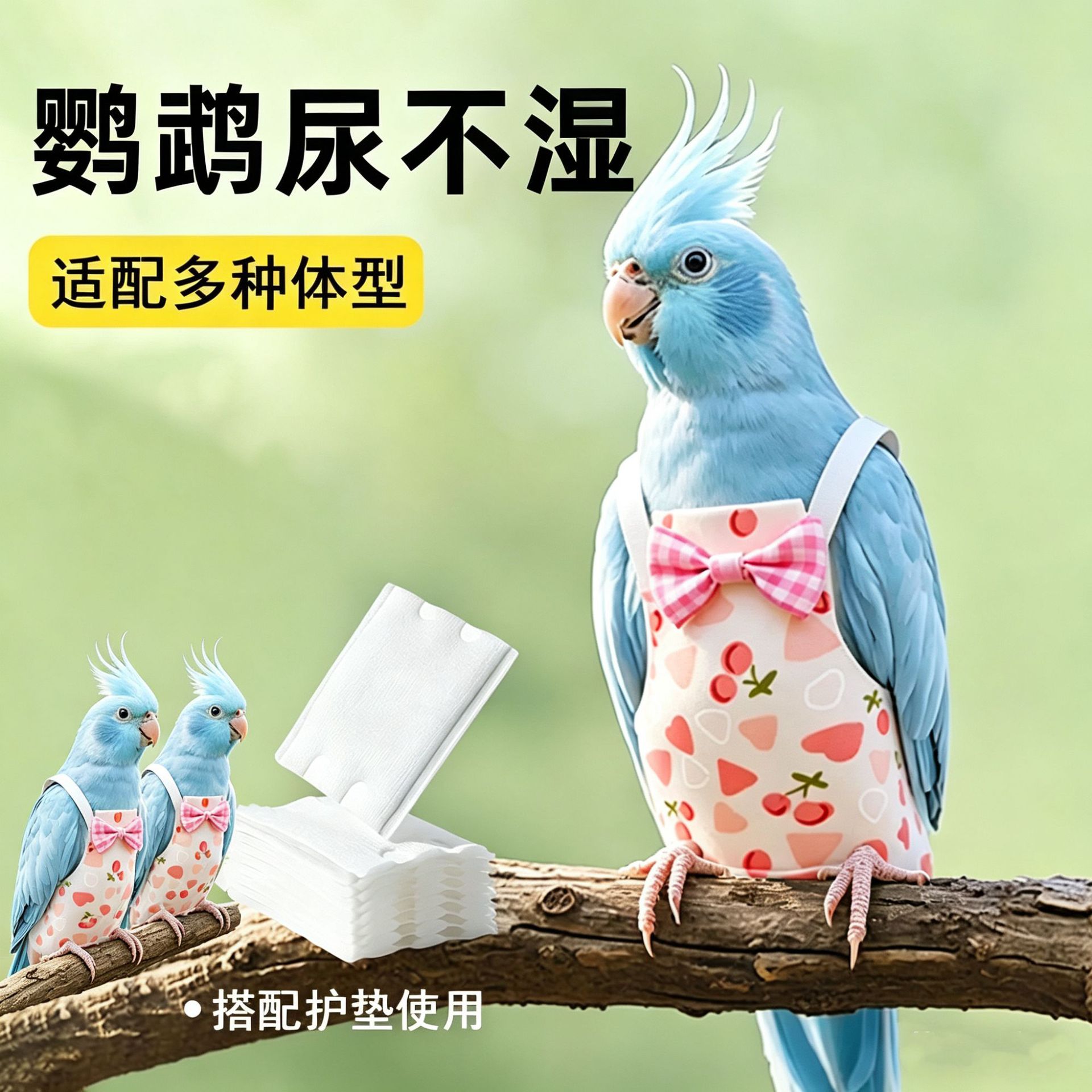 鸟用鹦鹉鸟衣服屎兜尿不湿绳