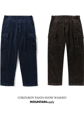【清仓价/不退换】MOUNTsupply山系阔腿灯芯绒休闲裤军事风余文乐