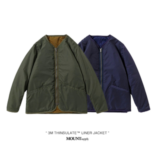 MOUNTsupply新雪丽3M棉服棉衣2024秋内胆M51无领Solotex非羽绒服