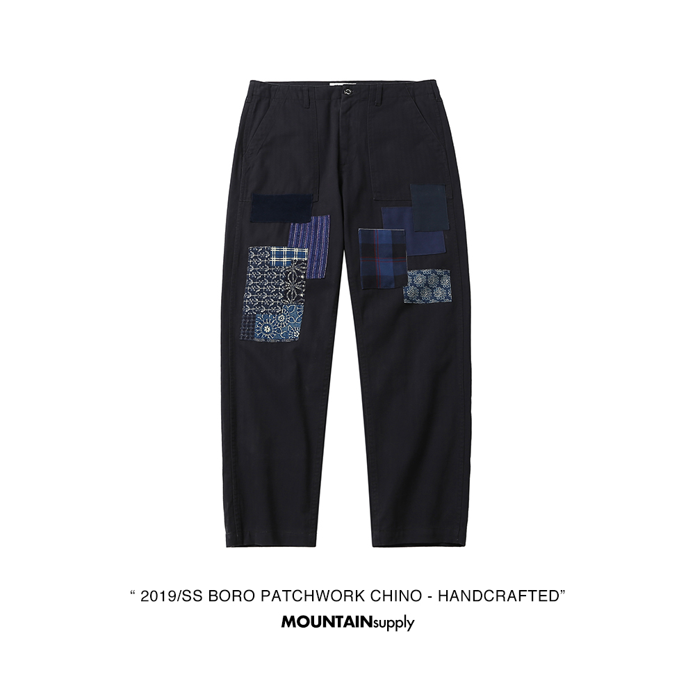 MOUNTAINsupply古布拼人字纹长裤男工装民族风visvim宽松KAPITAL在类目 男装, 休闲裤中 - 来自Buy2taobao.com提供专业的淘宝代购服务