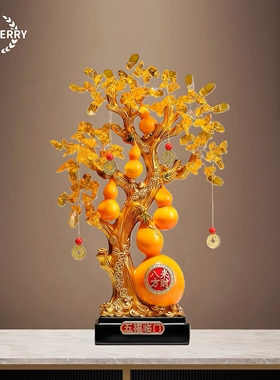 八方来财葫芦树样板间软装搭配轻奢家居装饰招财纳福礼品