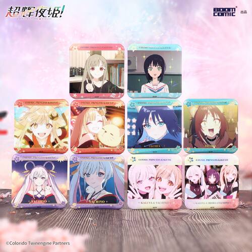 超辉夜姬场面写方形徽章吧唧盲抽