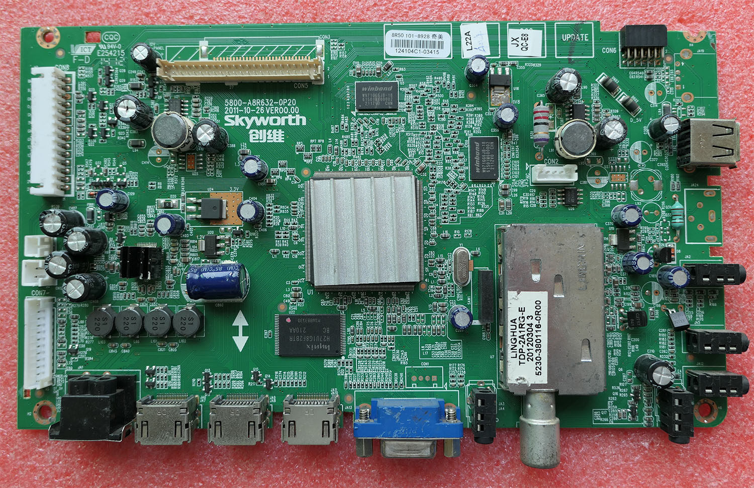 原装创维42E300D电视主板5800-A8R632-0P20液晶屏TPT420H2-HVD01 - 实物图