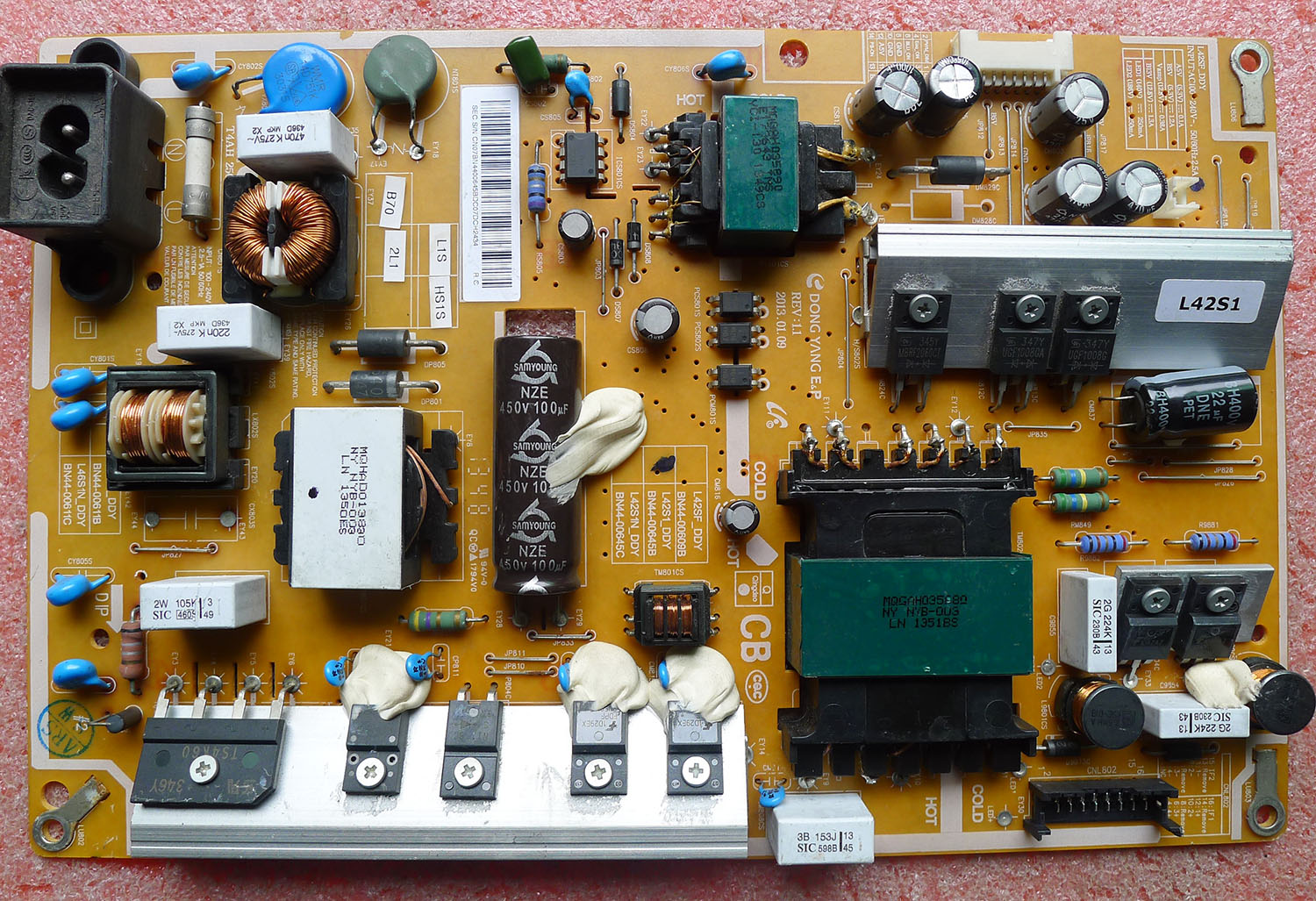 三星UA46F5000AR电源BN44-00645B