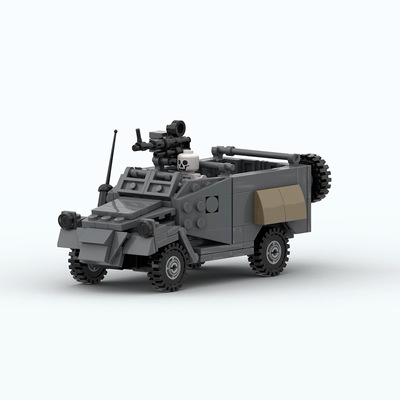 BTR-40装甲车侦察车MOC积木