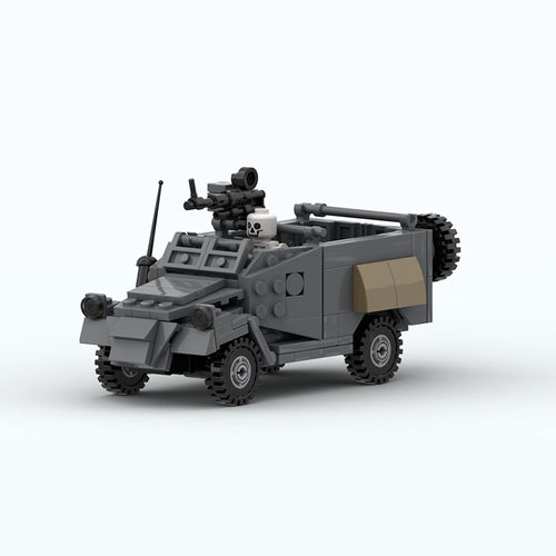 BTR-40装甲车侦察车MOC积木
