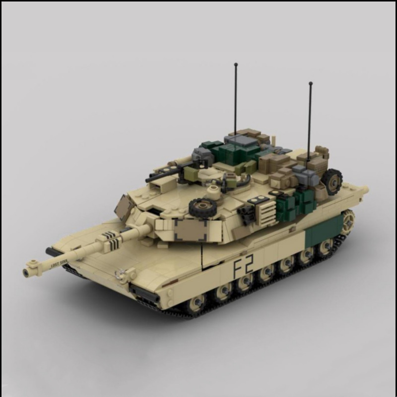 MOC积木军事模型系列 M1A2布拉德利坦克 拼装益智积木男孩玩具男