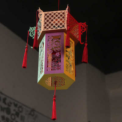 DIY切割模板DUOFEN纸艺国风灯笼