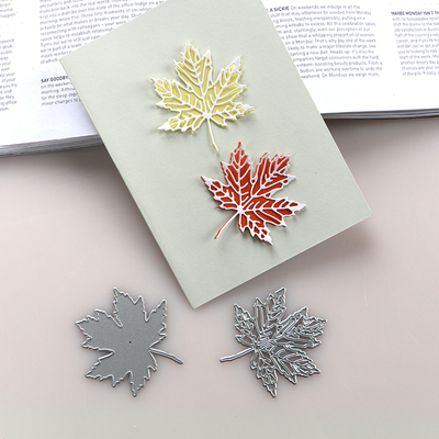 切割模板DIY刀模cutting die滚花机纸艺机立体镂空枫叶DIY手工制