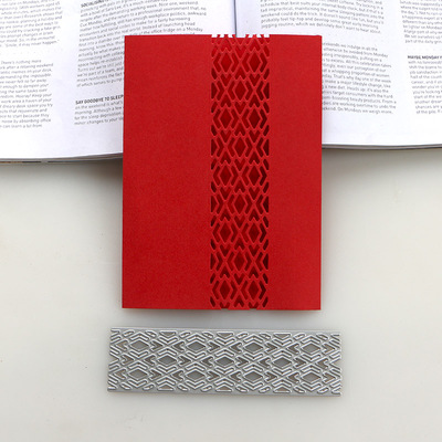 多纷手作切割模板cutting dies滚花机纸艺机古典菱形DIY手工手帐