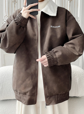 2024 冬季新款 旋律风车大码加绒皮棉衣M-5X HM24998-特P75