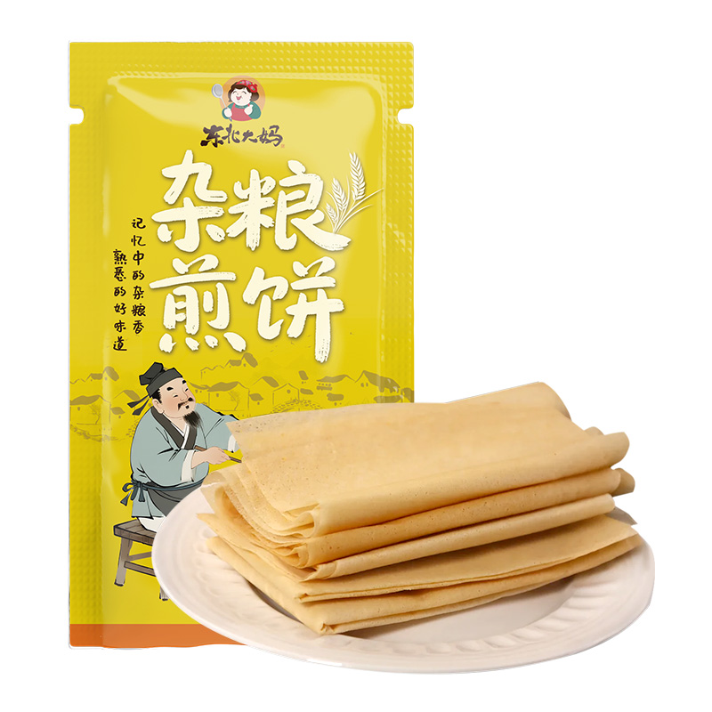 东北大妈杂粮煎饼25g/袋煎饼独立小包装粗杂粮玉米小米卷饼即食