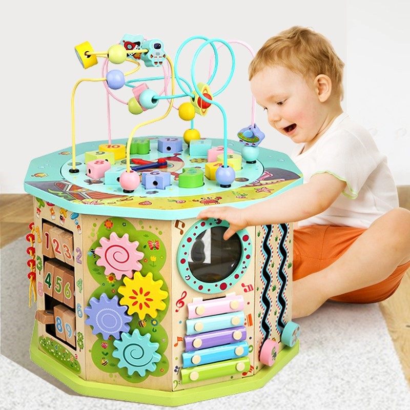 婴儿童多功能绕珠百宝箱01-2岁宝宝早教男女孩串珠积木益智力玩具,玩具/童车/益智/积木/模型,儿童串珠/绕珠,淘宝优惠券,粉丝福利购,淘宝优惠卷