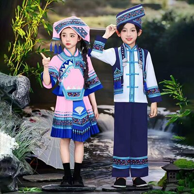 三月三少数民族服饰儿童壮族服饰