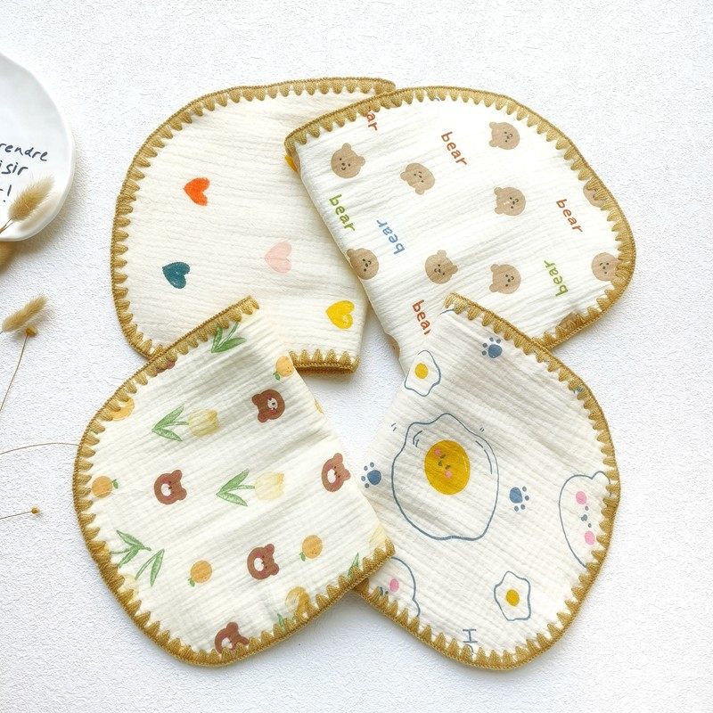 宝宝云片枕婴儿护脊平枕头拍嗝巾10层纯棉纱布防吐奶垫肩巾哺乳巾