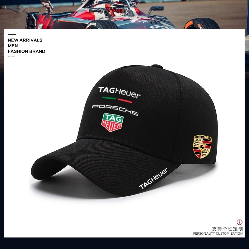 tag heuer泰格豪雅保时捷F1车队队服赛车棒球帽男机车鸭舌帽子