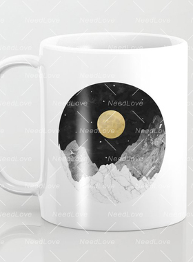 月满山峦新中式陶瓷马克杯 原创设计创意实用咖啡杯 个性艺术礼品