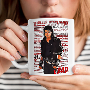 迈克尔杰克逊Michael Jackson马克杯陶瓷咖啡杯子音乐粉丝礼物