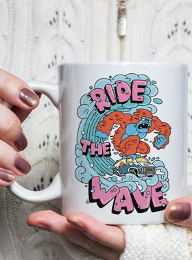 乘风破浪的金刚马克杯趣味水杯子女男咖啡杯茶杯早餐杯咖啡杯礼物