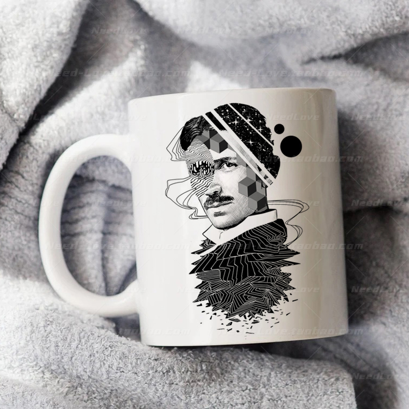 尼古拉特斯拉马克杯无线电之父科学巨匠陶瓷杯水杯家用早餐杯咖啡