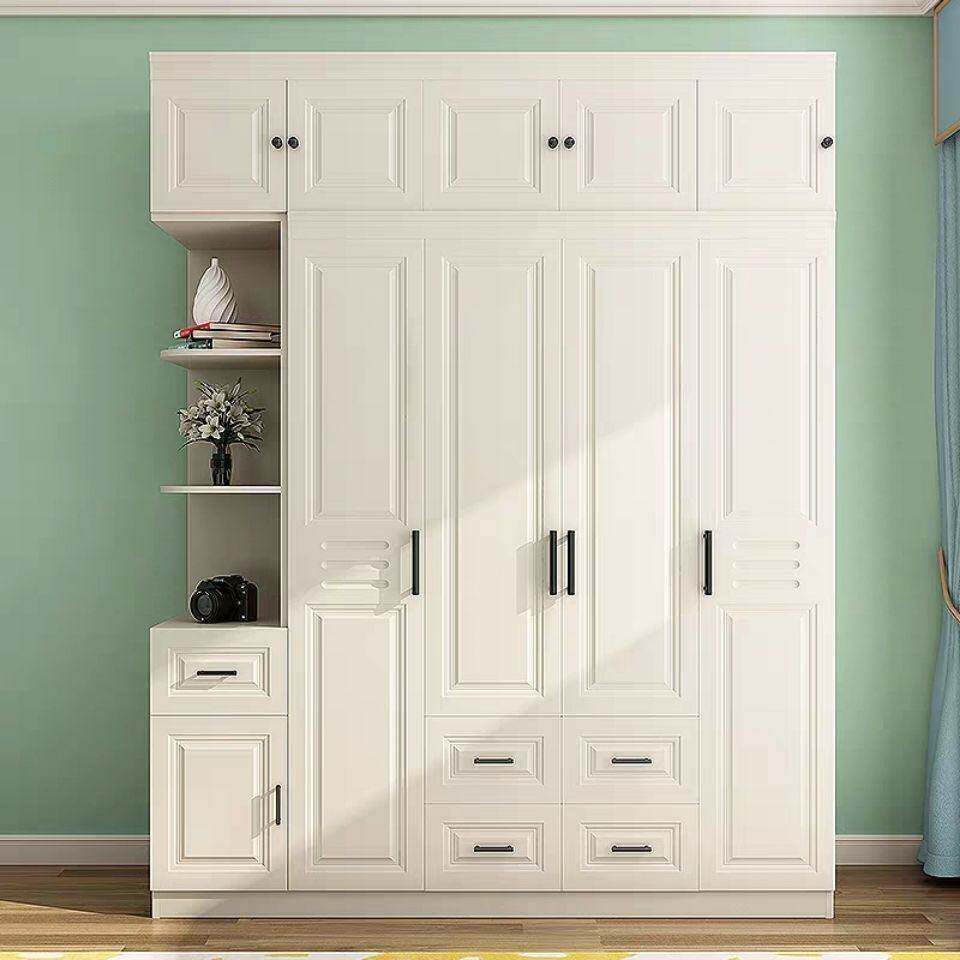 工厂直发香港欧式衣柜现代简约家用卧室整体组装木质经济型三四五