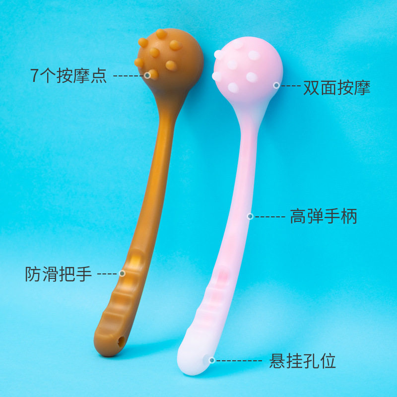 按摩锤硅胶光头锤多功能