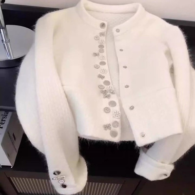 小香风毛衣外套女秋冬2025新款