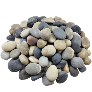 50斤鹅卵石铺地批发石头天然原石庭院造景布置雨花石石子鹅软暖石