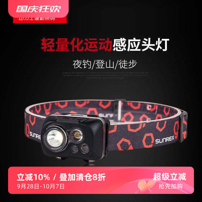 山力士悦动X感应头灯高亮头戴灯