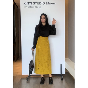 幂式 衬衫 穿搭 新中式 半裙显瘦两件套X624A00993 春季 XINYI