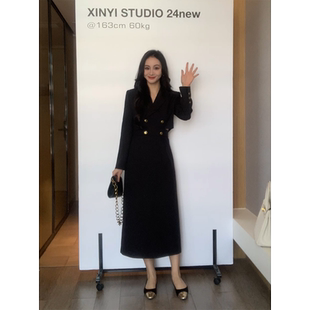 西装 XINYI 秀场女明星 秋季 半裙显瘦气质两件套X624A11545 外套