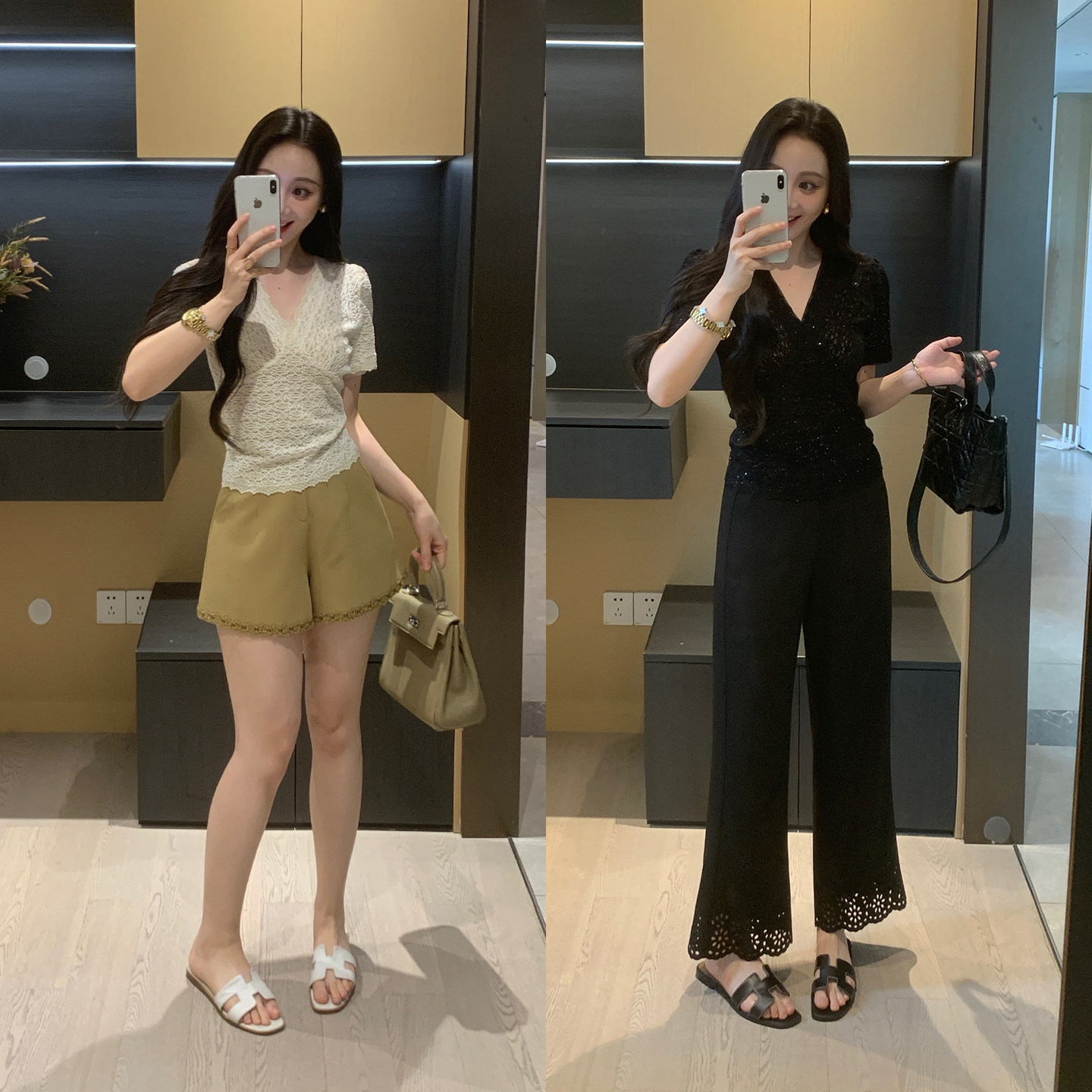 XINYI【云朵银丝】夏季花边蕾丝小衫女显瘦百搭上衣X626E06228