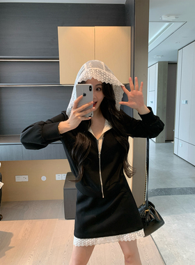 XINYI【氧气学姐】春季假两件外套+高腰半身裙气质显瘦X625A01561