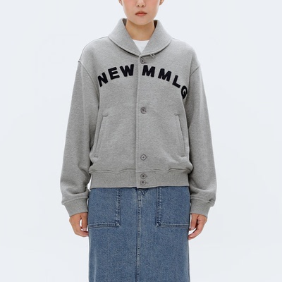 韩国代购字母青果领卫衣开衫外套