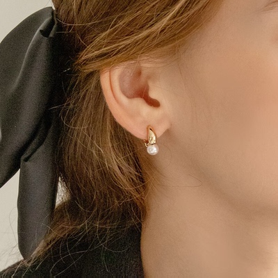 直邮 韩国代购官网饰品 Engbrox 精致Aube金色银色珍珠耳环